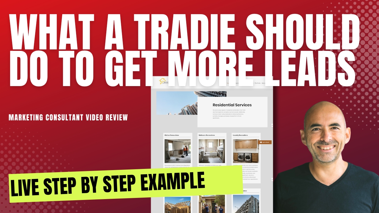 What a tradie should do to get more website visitors and leads