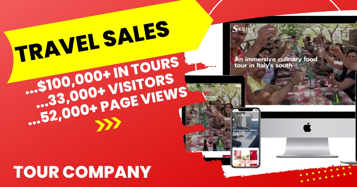Digital marketing case study for a food tour travel company