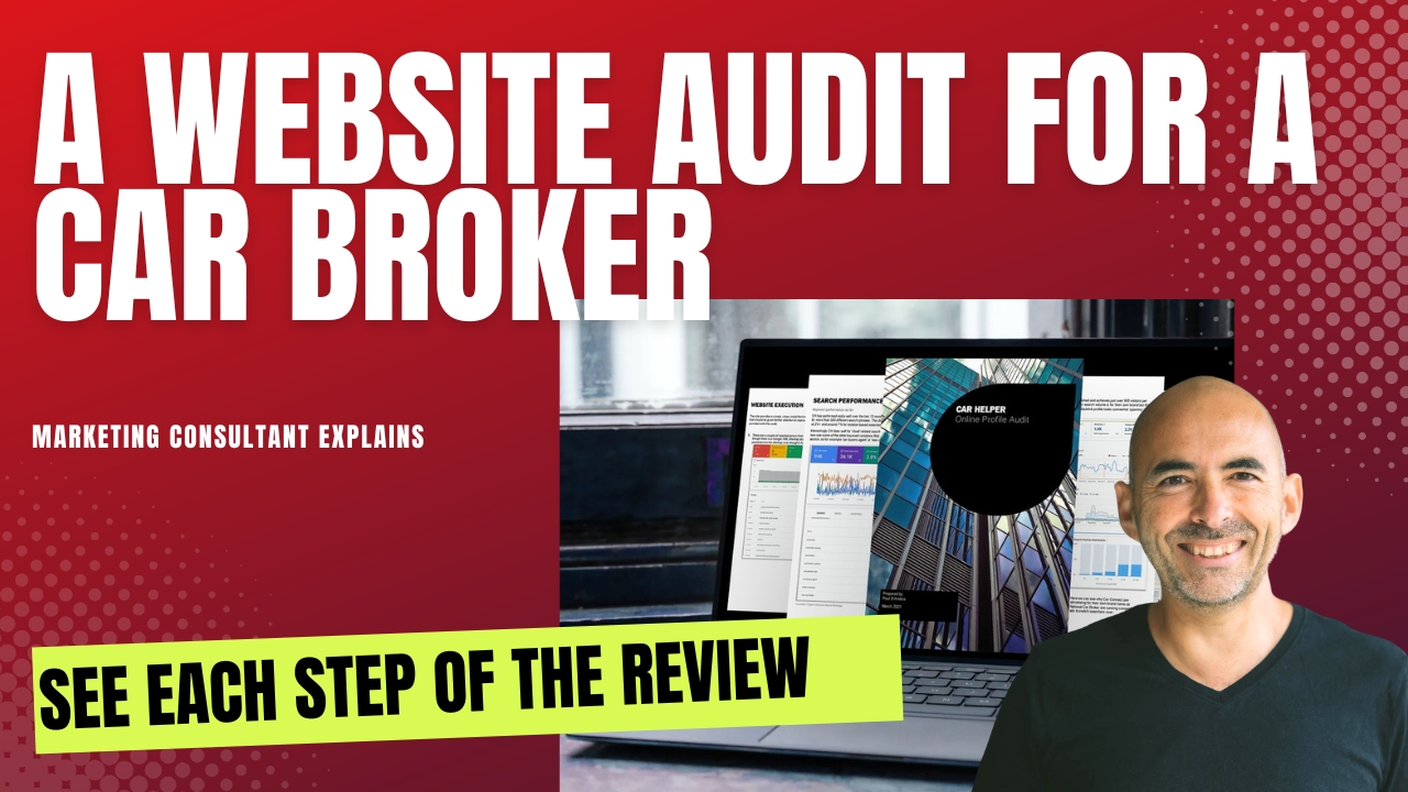 A website audit for a car broker