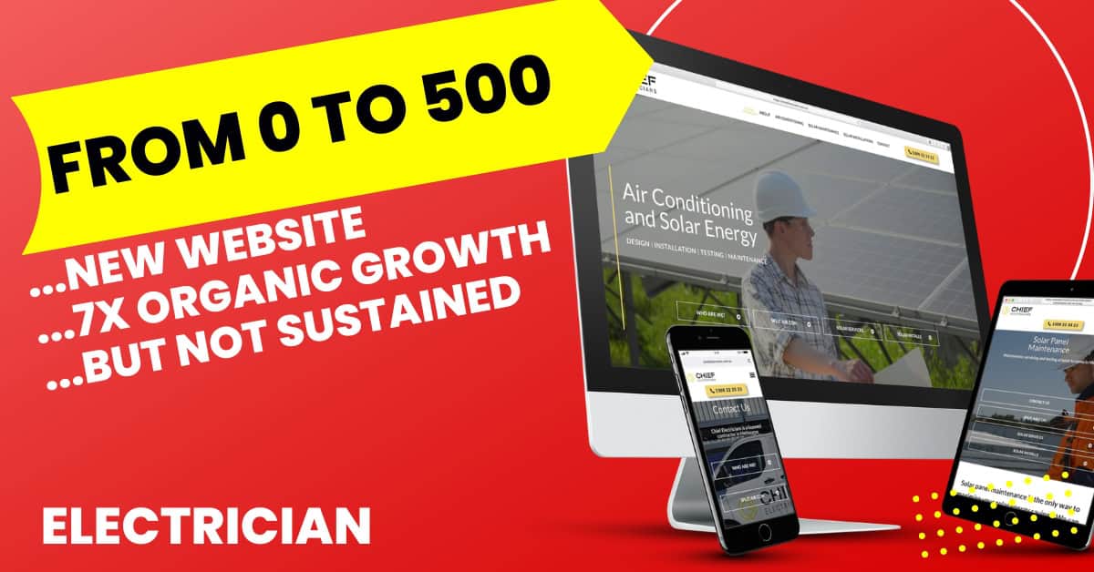 Electrician digital marketing website with seo