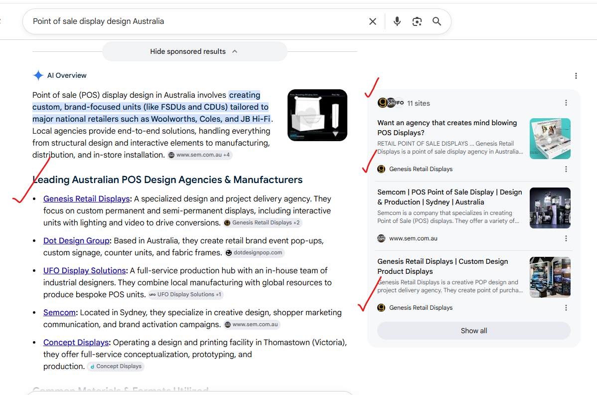 Proof that service businesses get leads from Ai search photo Getting found via Ai