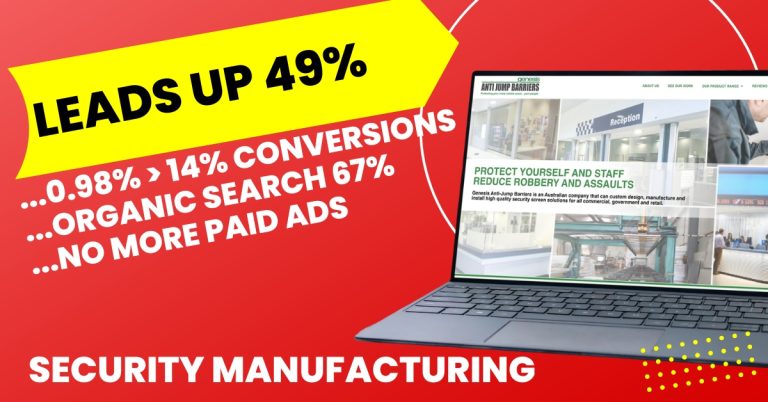 Genesis Anti Jump Barriers website and SEO case study