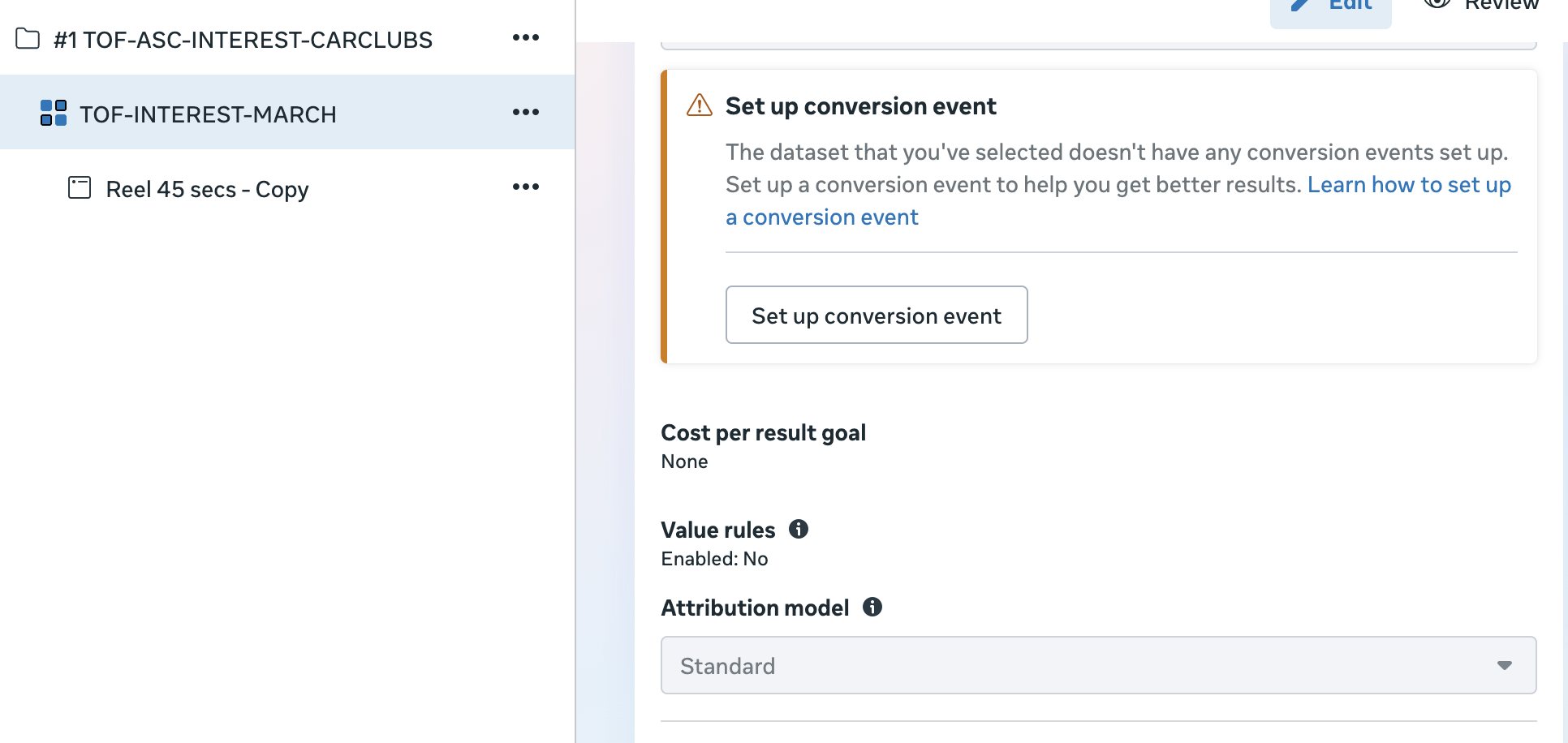 Case Study: 800 leads in 123 days with Ads + SEO + Content photo Screenshot of Meta Conversion Event Error