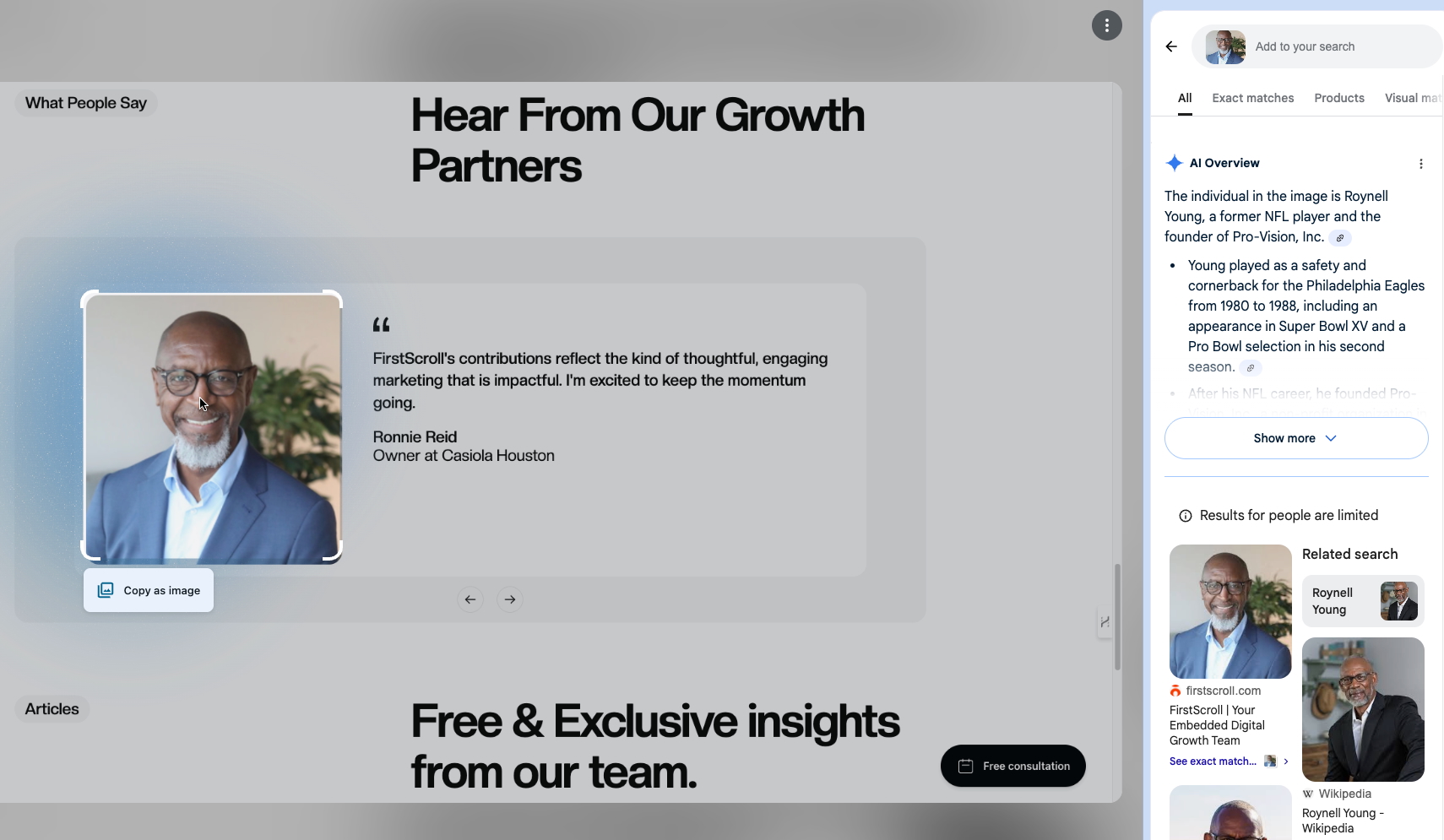 How to check a marketing agency before you sign photo Using Google Lens to determine if a marketing agency is legitimate